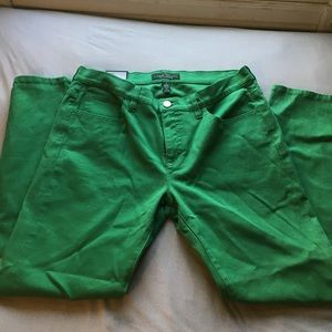 Lauren by Ralph Lauren Green Skinny Jeans